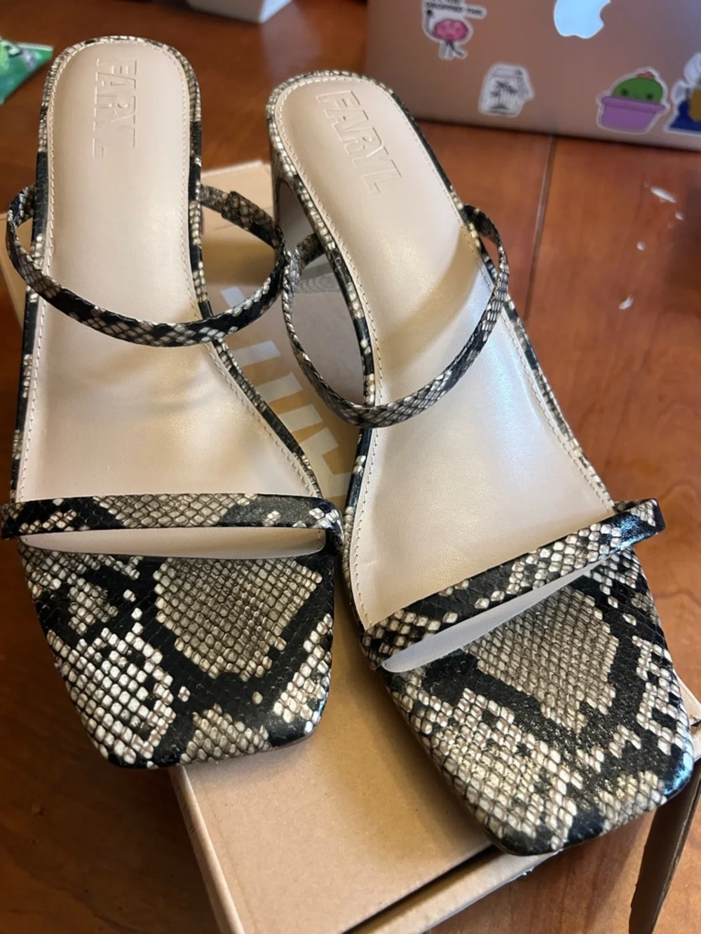 Faryl By Farylrobin Sandals Women's 12 Analisa Snake